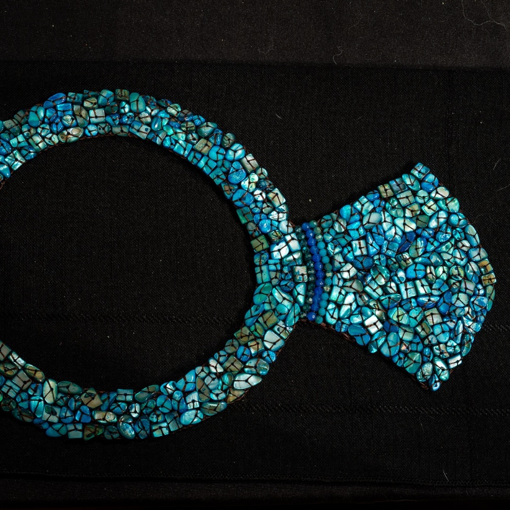 Handmade Mother of Pearl Necklace...Amazing!